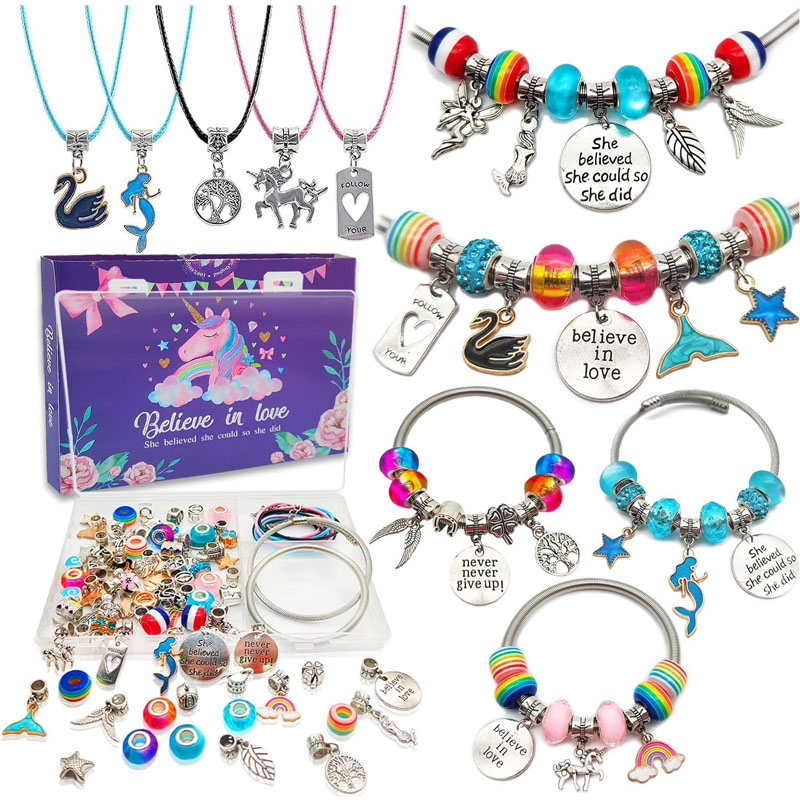 Charm Bracelet Making Kit Kids DIY Art Crafts