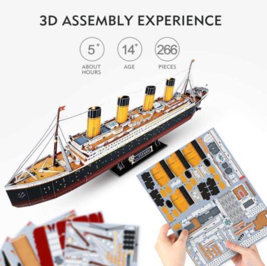 Iddettaljat Karta tad-Disinn Jigsaw DIY Stadium 3D Puzzle Mudell