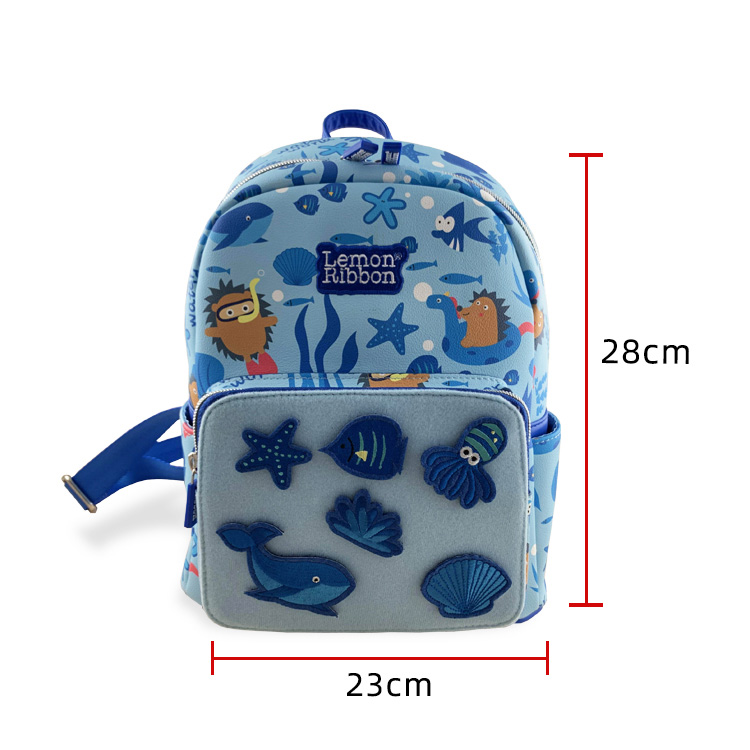 Bejgħ sħun PU Ġilda Student Schoolbag